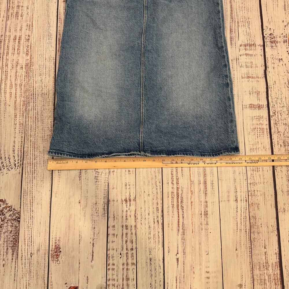 MOTHER The Vagabond Midi Skirt Size 29 For Sure Stretch Denim - Picture 11 of 12